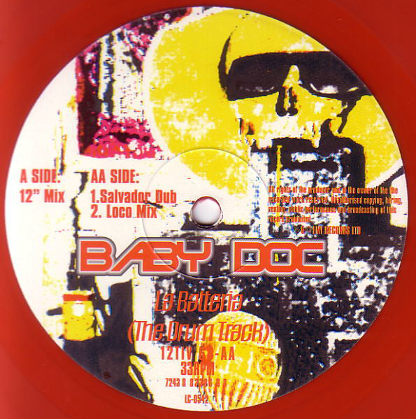 Baby Doc : La Batteria (The Drum Track) (12", Ltd, Red)