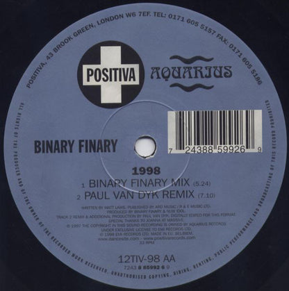 Binary Finary : 1998 (12")