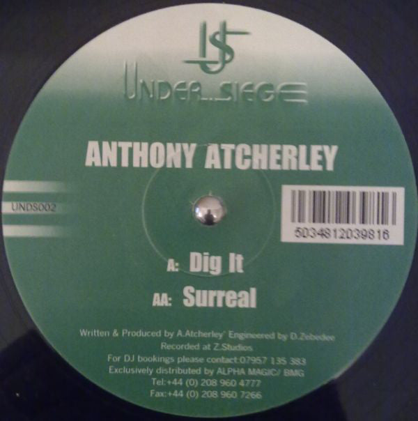 Anthony Atcherley : Dig It / Surreal (12")