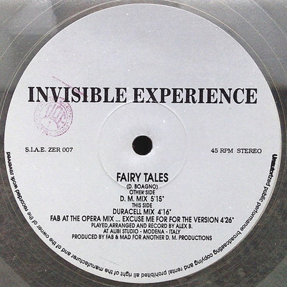 Invisible Experience : Fairy Tales (12", Cle)