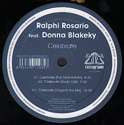 Ralphi Rosario : Celebrate (12")