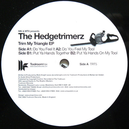 Mark Knight & Martijn ten Velden Presents The Hedgetrimmers : Trim My Triangle EP (12", EP, TP)
