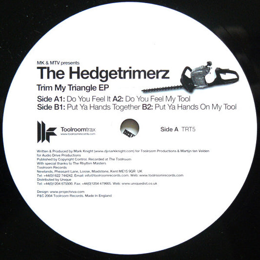 Mark Knight & Martijn ten Velden Presents The Hedgetrimmers : Trim My Triangle EP (12", EP, TP)
