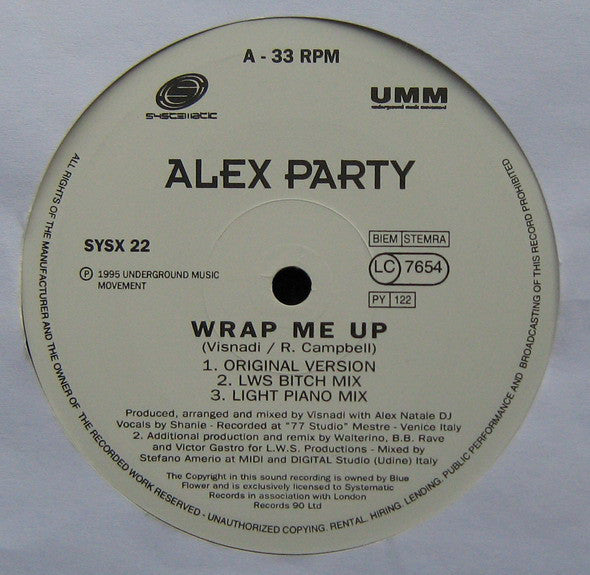 Alex Party : Wrap Me Up (12")