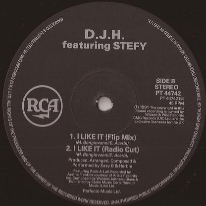 D.J.H. Featuring Stefy* : I Like It (12", Single)