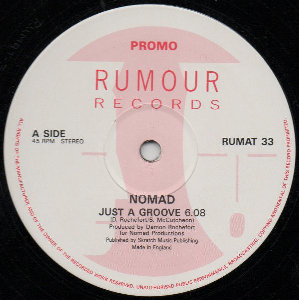 Nomad : Just A Groove (12", Promo)