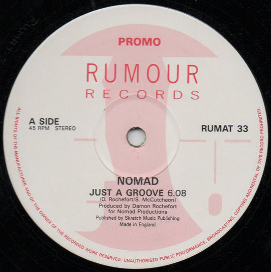 Nomad : Just A Groove (12", Promo)
