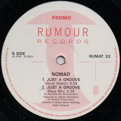 Nomad : Just A Groove (12", Promo)