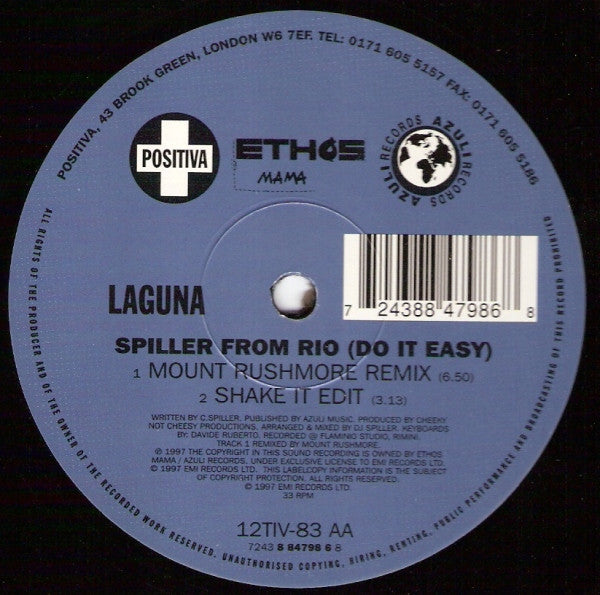 Laguna : Spiller From Rio (Do It Easy) (12", Single)
