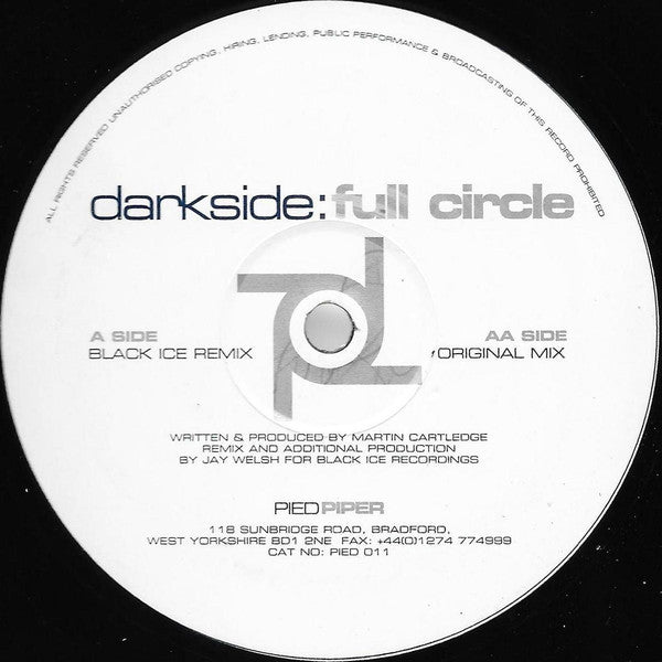 Darkside : Full Circle (12")