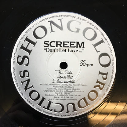 Screem : Don't Let Love (12")