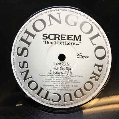 Screem : Don't Let Love (12")