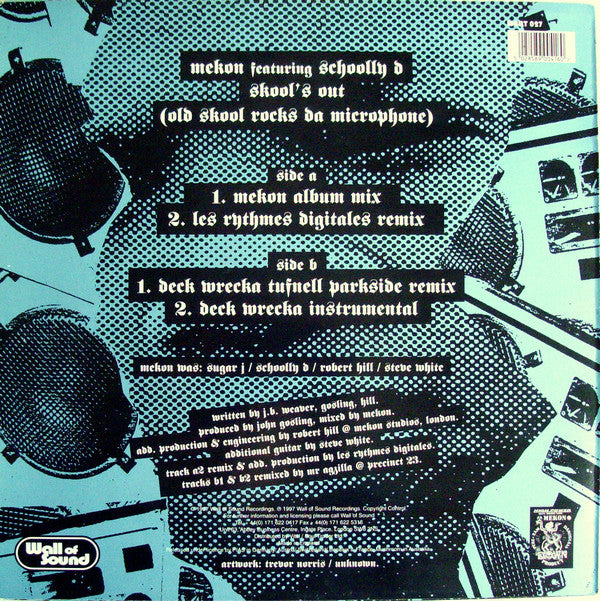 Mekon Featuring Schoolly D : Skool's Out (12", Single)