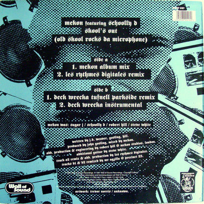 Mekon Featuring Schoolly D : Skool's Out (12", Single)