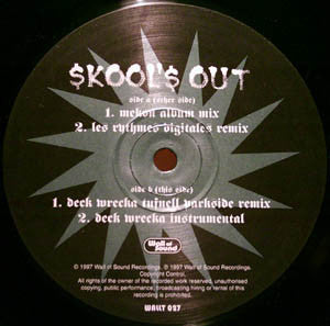 Mekon Featuring Schoolly D : Skool's Out (12", Single)
