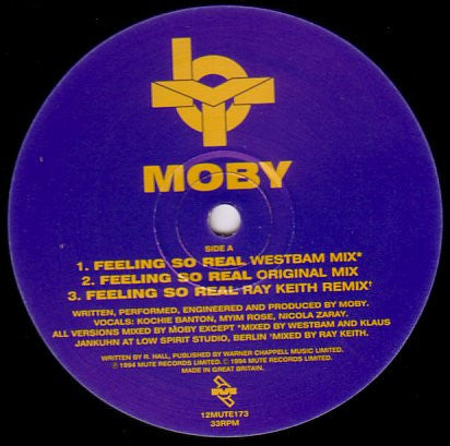 Moby : Feeling So Real (12", Single)