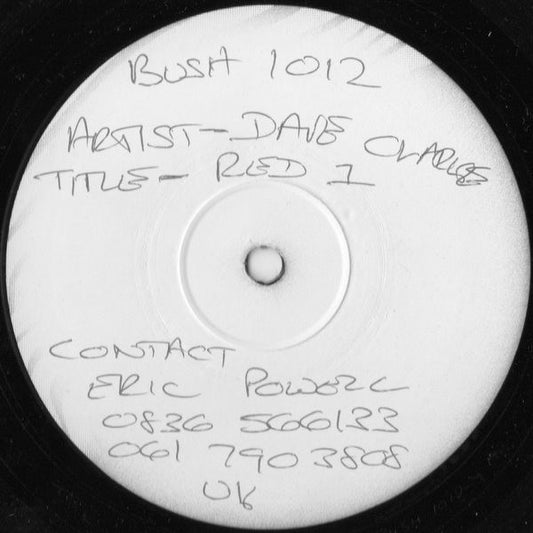 Dave Clarke : Red 1 (12", Promo, W/Lbl)