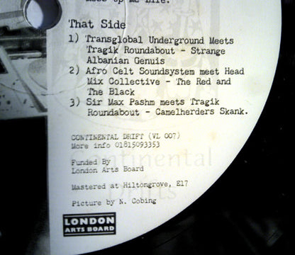 Various : Continental Drifts: Sounds From The Acoustic Ground "Remixed" (12", Smplr)