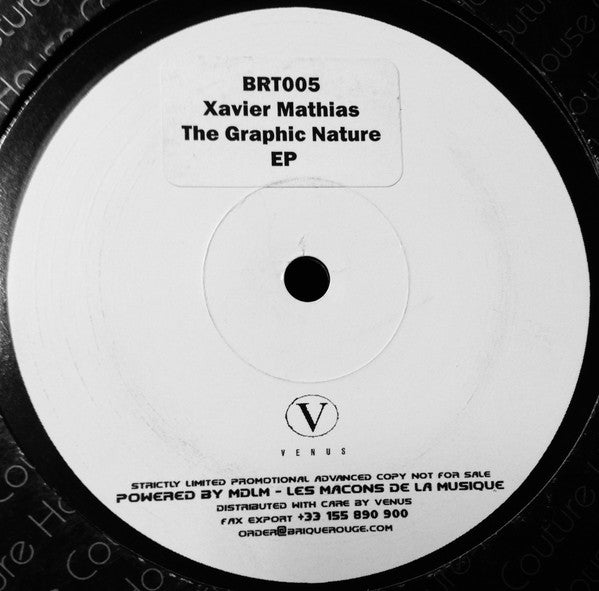 Xavier Mathias : The Graphic Nature EP (12", EP, Promo)