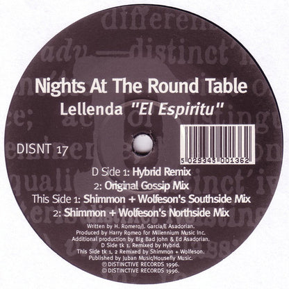 Nights At The Round Tables : Lellenda "El Espiritu" (12")