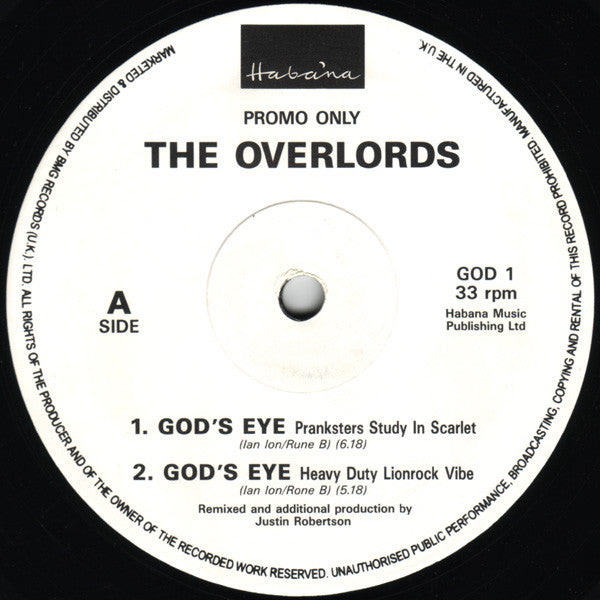 The Overlords : God's Eye (12", Promo)