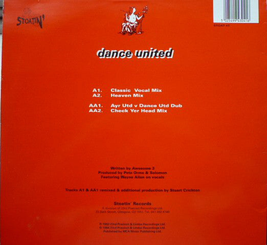 Dance United (2) : Freedom Of Life (12", Single)