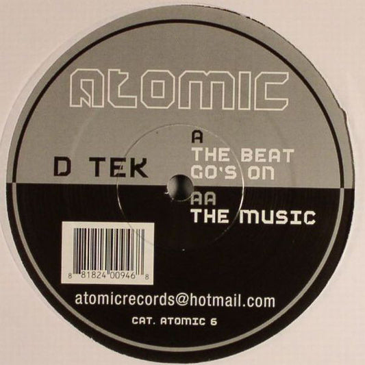 D-Tek (3) : The Beat Go's On / The Music (12")