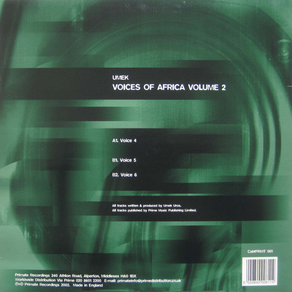 Umek : Voices Of Africa Volume 2 (12")