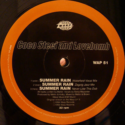 Coco Steel And Lovebomb* : Summer Rain (12")