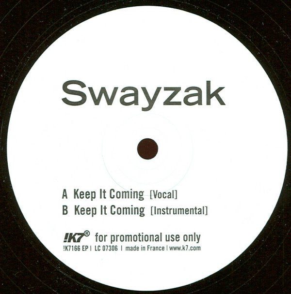 Swayzak : Keep It Coming (12", EP)