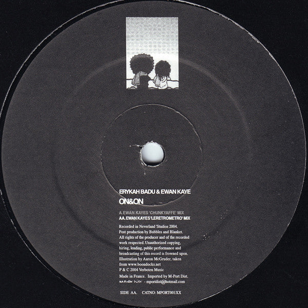 Erykah Badu & Ewan Kaye : On&On (12", Ltd, Unofficial)