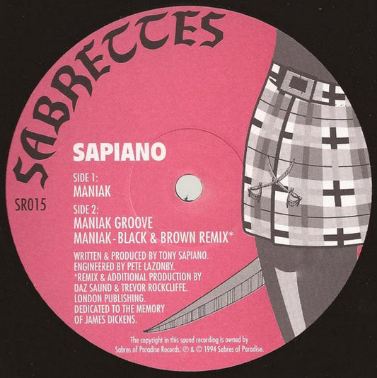 Sapiano : Maniak (12")