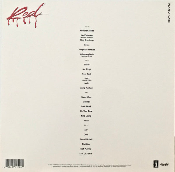 Playboi Carti : Whole Lotta Red (2xLP, Album)