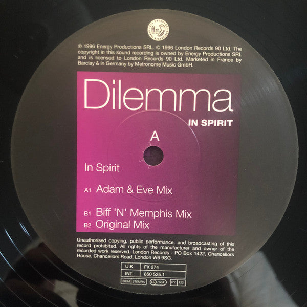Dilemma (3) : In Spirit (12")