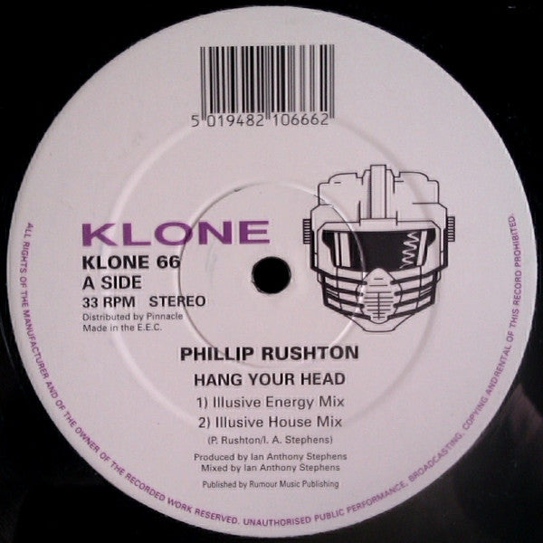 Phillip Rushton : Hang Your Head (12")