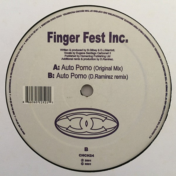 Finger Fest Inc. : Auto Porno (12")