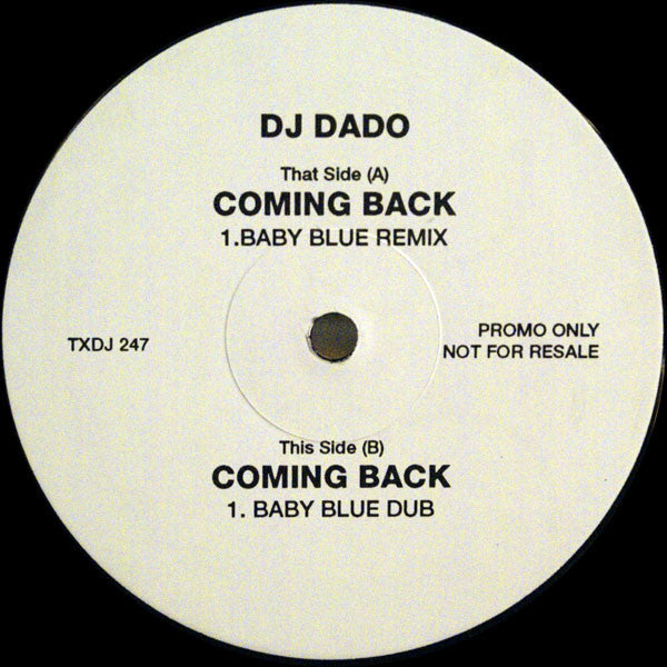 DJ Dado : Coming Back (12", Promo)