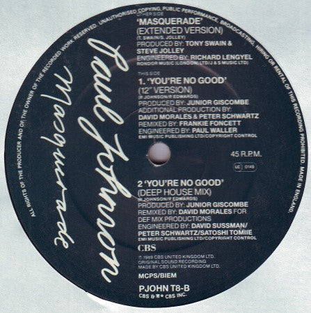 Paul Johnson (2) : Masquerade (12")