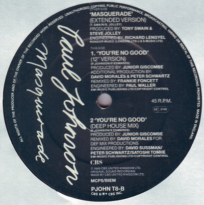 Paul Johnson (2) : Masquerade (12")