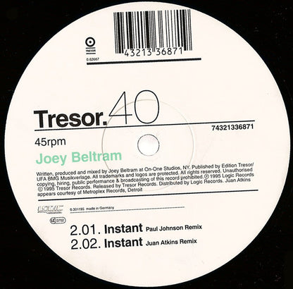 Joey Beltram : Instant (12")