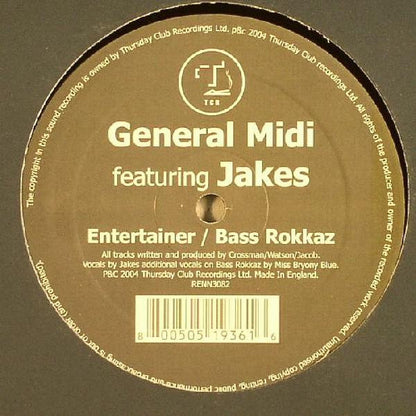 General Midi Featuring Jakes : Entertainer / Bass Rokkaz (12")