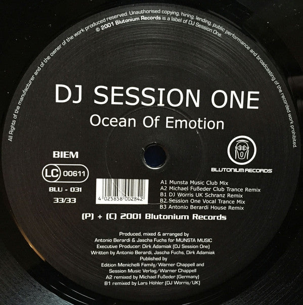 DJ Session One : Ocean Of Emotion (The Mixes) (12")