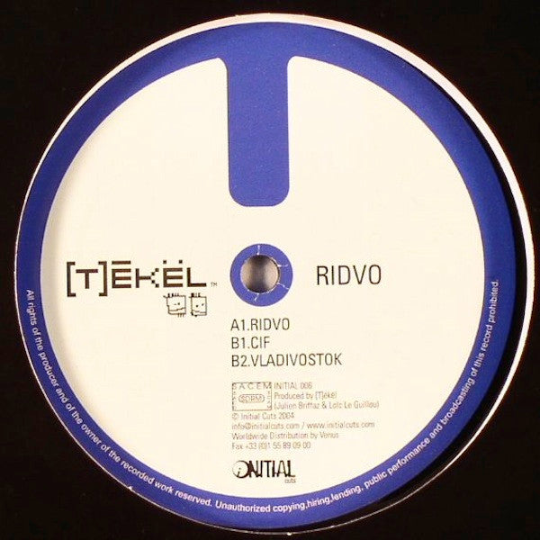 [T]ékël : Ridvo (12")