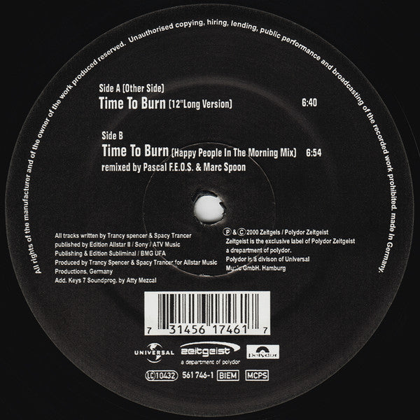 Storm : Time To Burn (12")