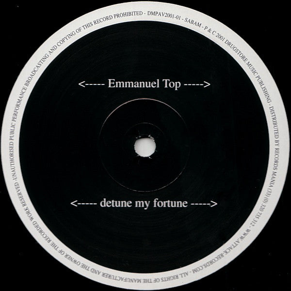 Emmanuel Top : Detune My Fortune / Binary Society (12")