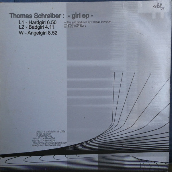 Thomas Schreiber : Girl EP (12", EP)