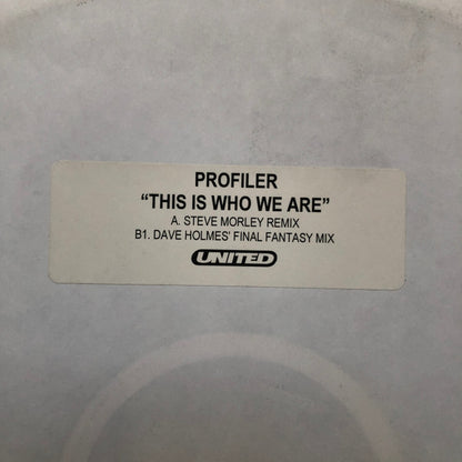 Profiler : This Is Who We Are (12", Advance, Promo)