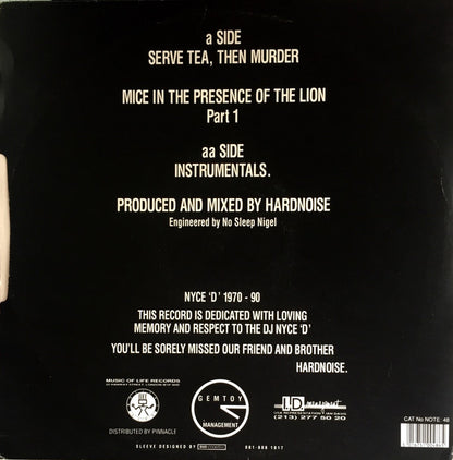 Hardnoise : Serve Tea, Then Murder (12")