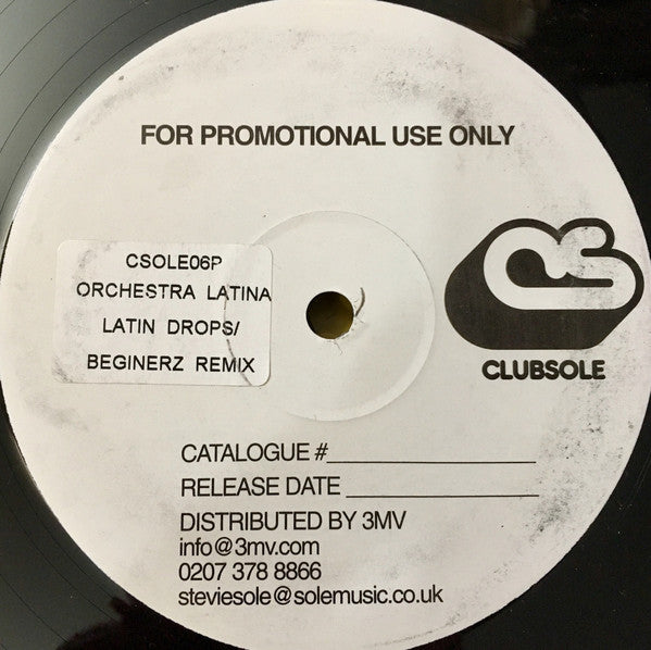 Orchestra Latina : Latin Drops (12", Promo, W/Lbl)