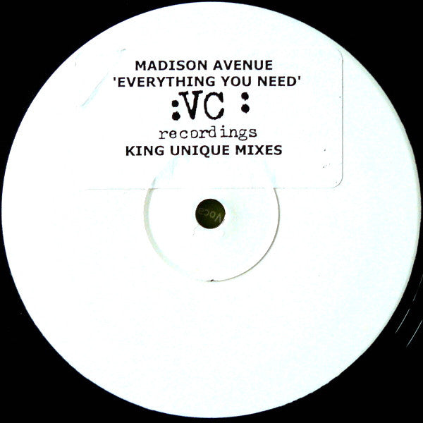 Madison Avenue : Everything You Need (King Unique Mixes) (12", W/Lbl, Sti)
